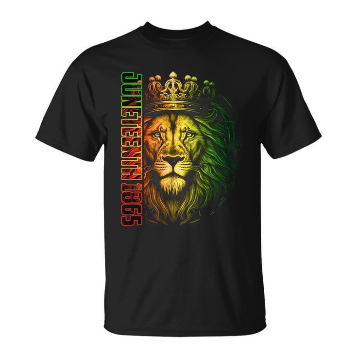 Lion Junenth African American Freedom Black History Unisex T-Shirt