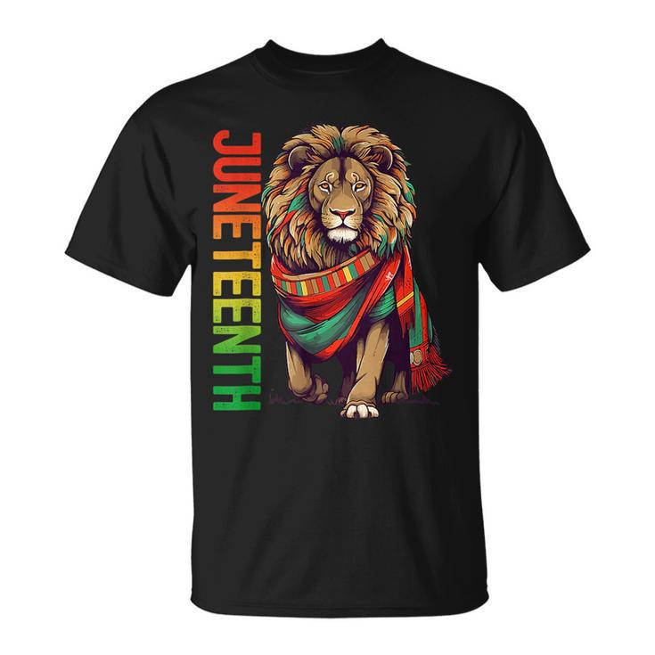 Lion Junenth Men Cool Black History African Flag  Unisex T-Shirt