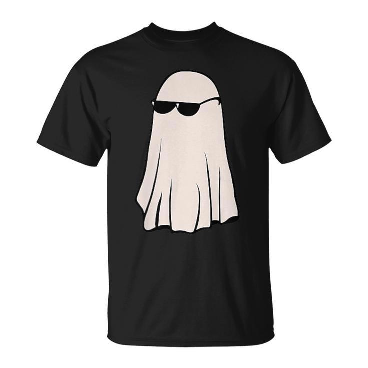 Little Ghost Sunglasses Happy Halloween T-Shirt