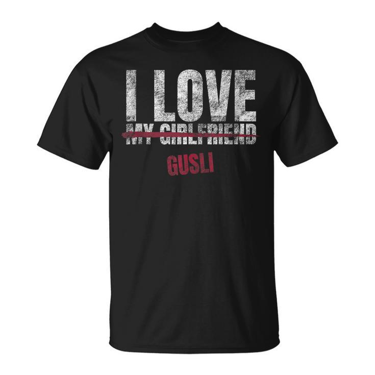 I Love Gusli Musical Instrument Music Musical T-Shirt