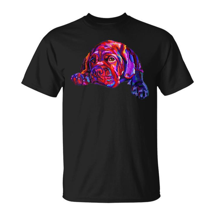 Lovely Dogue Give Dog Treats And Receive A Kiss Colorful Unisex T-Shirt