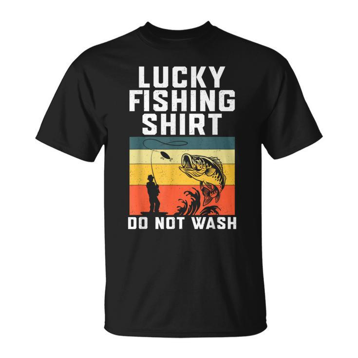Lucky Fishing  Do Not Wash Vintage Fishing Lover Gag  Gag Gifts Unisex T-Shirt