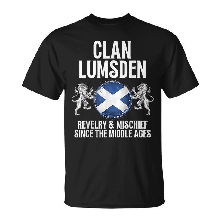 Lumsden Clan Scottish Family Name Scotland Heraldry Unisex T-Shirt