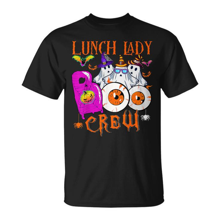 Lunch Lady Boo Crew Cool Ghost Halloween Costume T-Shirt