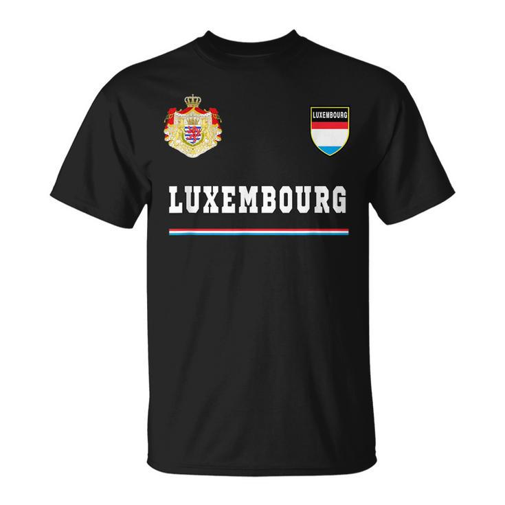 Luxembourg SportSoccer Jersey Flag Football  Unisex T-Shirt