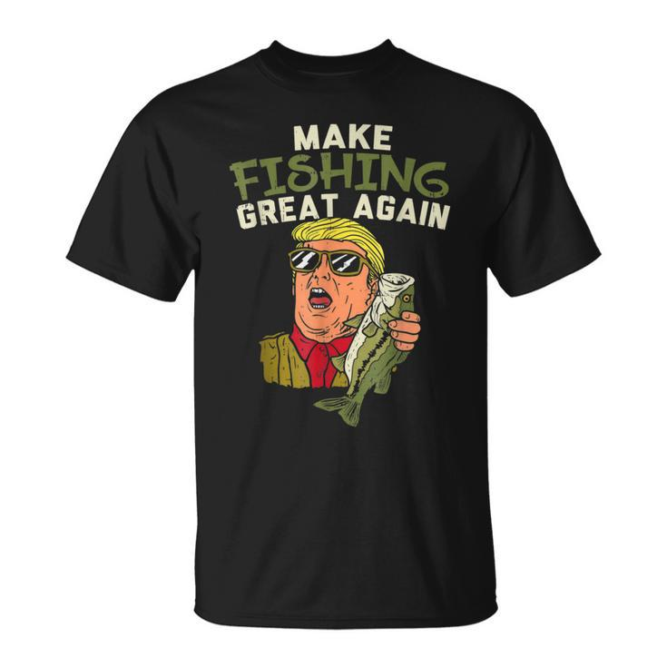 Make Fishing Great Again Trump Funny Fisherman Angler Gift  Unisex T-Shirt