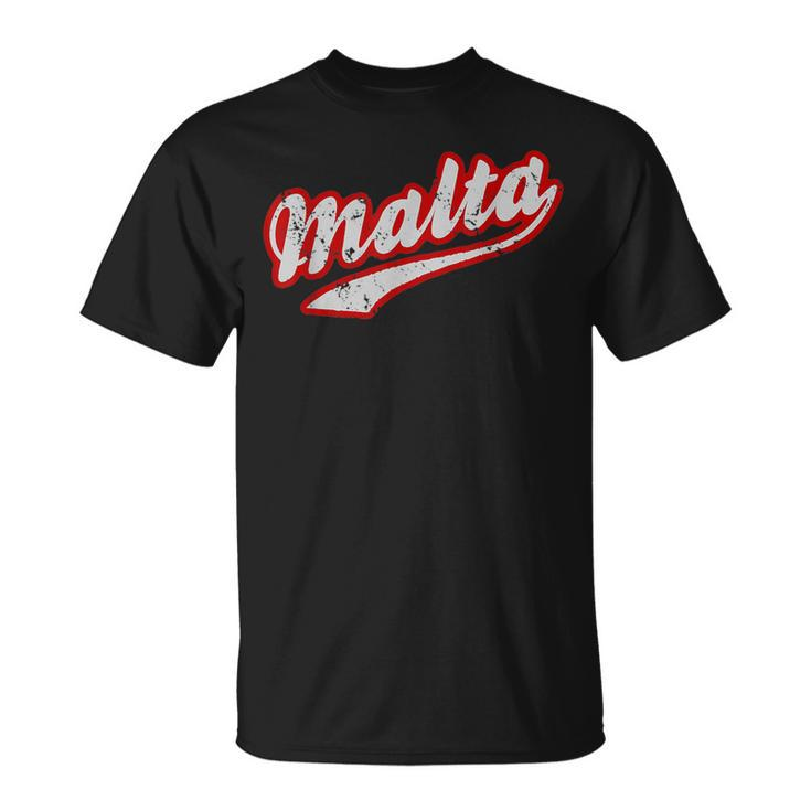 Malta  | Cool Team Style Maltese Pride  Unisex T-Shirt