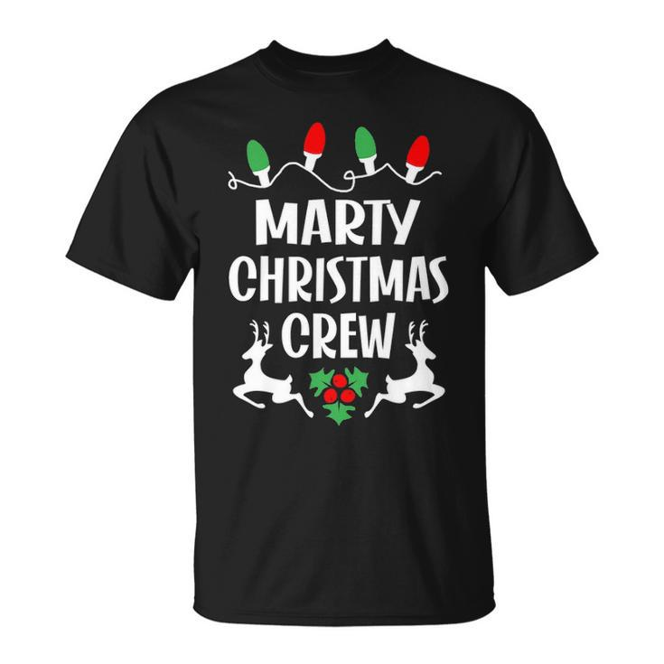 Marty Name Gift Christmas Crew Marty Unisex T-Shirt