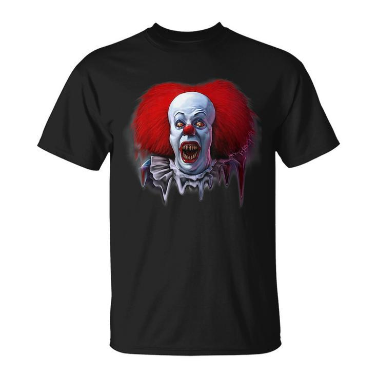 Melting Clown Scary Horror  Unisex T-Shirt