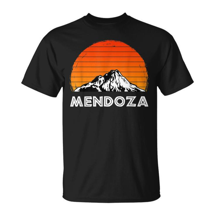 Mendoza Argentina Vintage Retro Argentinian Mountains Andes T-Shirt