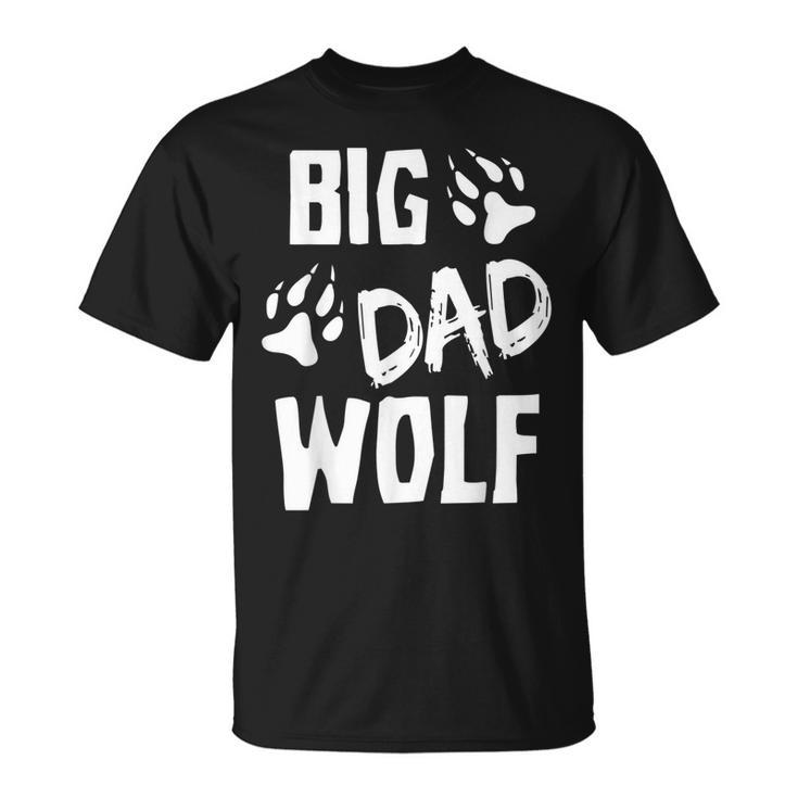 Mens Big Dad Wolf Costume Halloween Daddy Funny Dad Fathers Day  Unisex T-Shirt