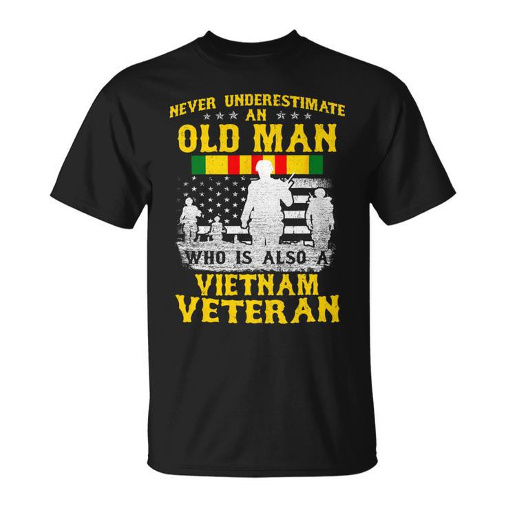 Mens Dad Grandpa Vietnam Veteran Vintage Shirt Mens Gift 243 Unisex T-Shirt