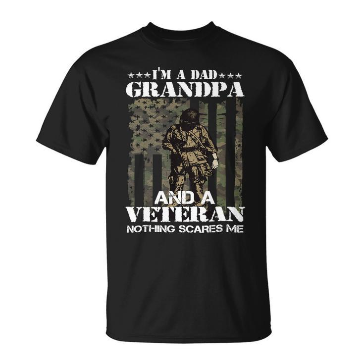 Mens Im A Dad Grandpa Veteran Fathers Day 113 Unisex T-Shirt