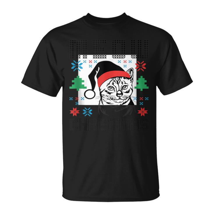 Meow Christmas Ugly Christmas Sweater T-Shirt