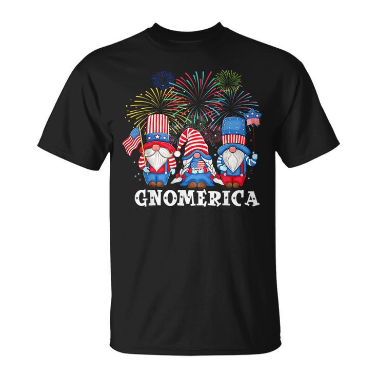 Merica Gnome 4Th Of July Funny Patriotic Gnomes American Usa Unisex T-Shirt