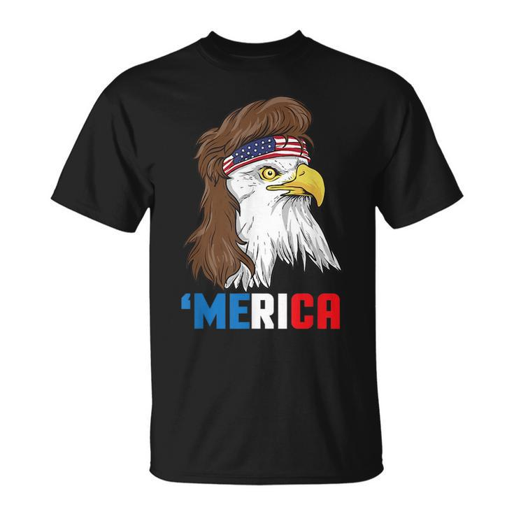 Merica  Patriotic Mullet Eagle | Pride American Gift Unisex T-Shirt