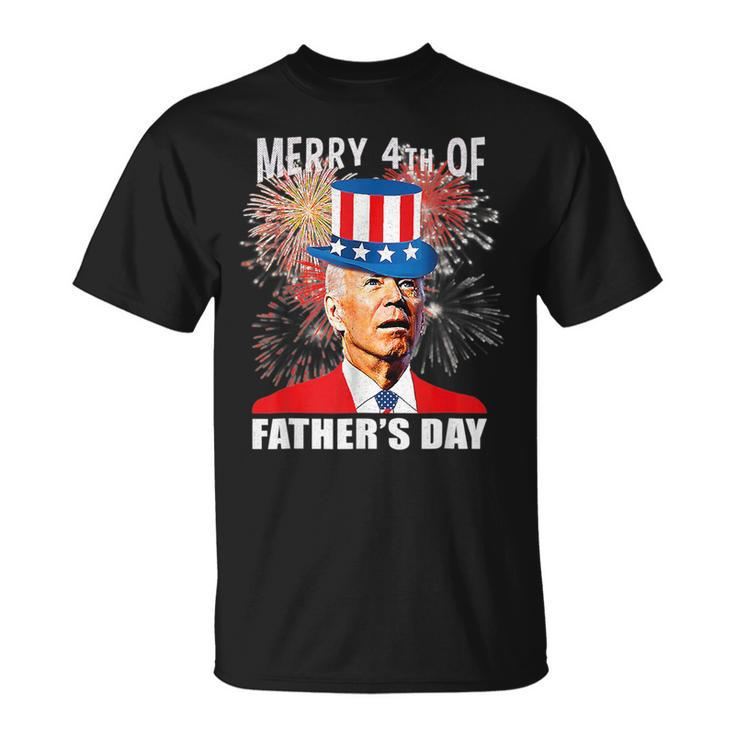Merry 4Th Of Fathers Day July 4Th America Joe Biden Usa T-shirt