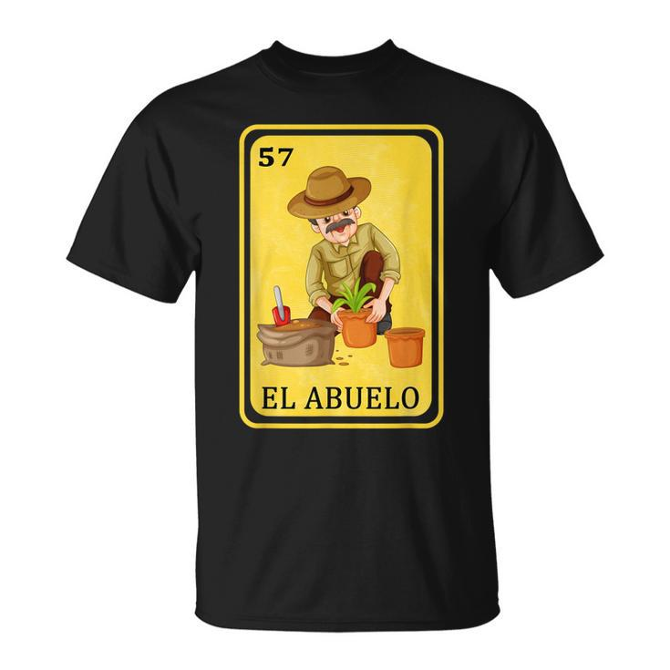 Mexican Grandpa Father Dad Spanish Lottery Bingo El Abuelo  Gift For Mens Unisex T-Shirt