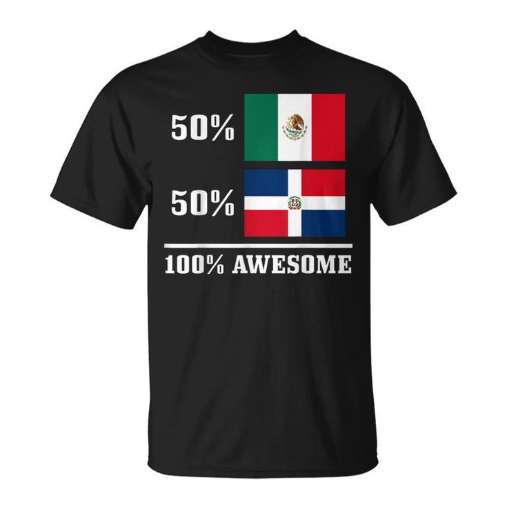 Mexico Dominican Republic Mexican Flag Pride T-Shirt