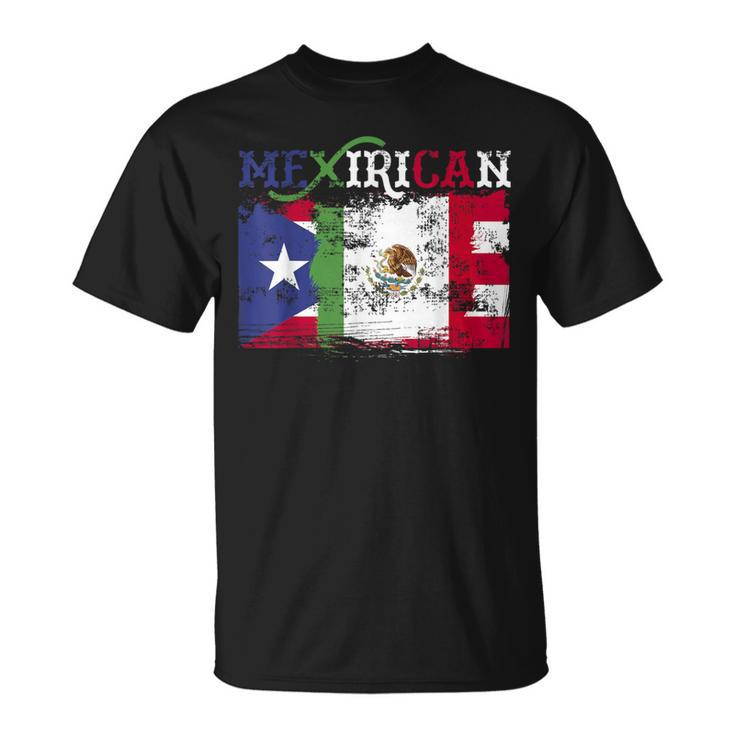 Mexirican Puerto Rico Flag Cinco De Mayo T-Shirt
