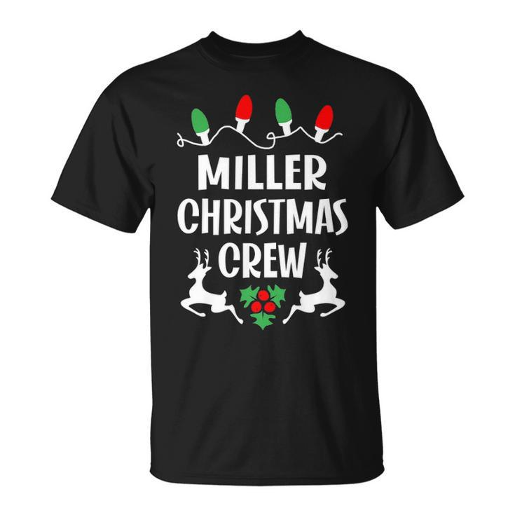Miller Name Gift Christmas Crew Miller Unisex T-Shirt