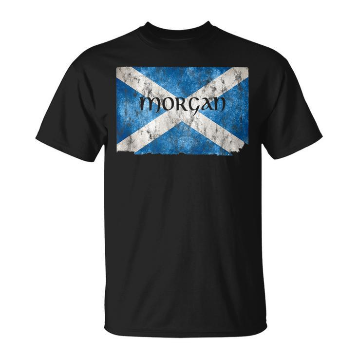 Morgan Scottish Clan Name Scotland Flag Unisex T-Shirt