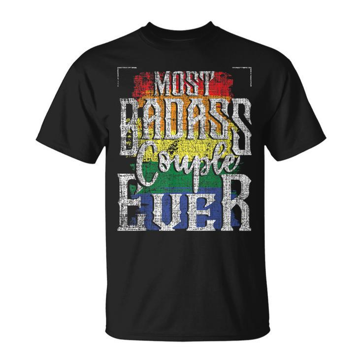 Most Badass Couple Ever - Lesbian Lgbtq Queer Gay Pride  Unisex T-Shirt