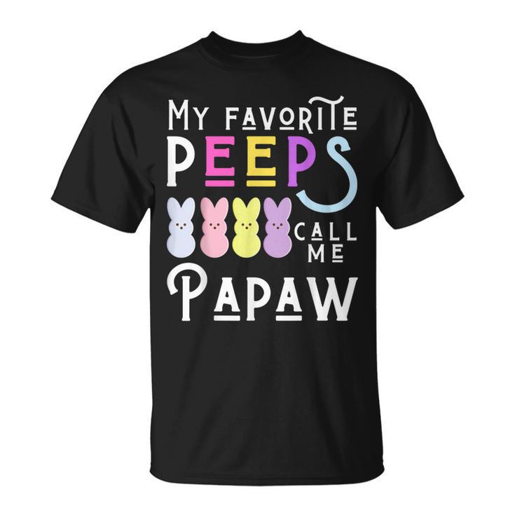 My Favorite Peeps Call Me Paw Dad Grandpa Men Easter Men's Back