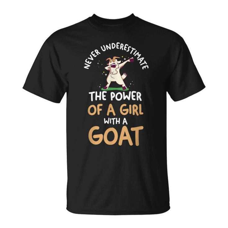 Never Underestimate A Girl With A Goat Unisex T-Shirt