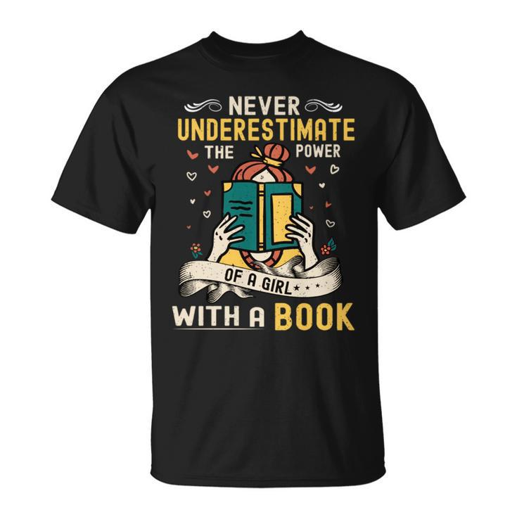 Never Underestimate The Power Bookworm Library Read Unisex T-Shirt