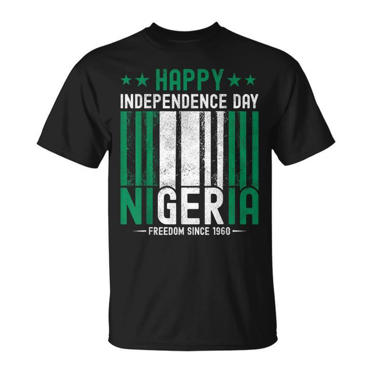 Nigerian Independence Day Vintage Nigerian Flag T-Shirt