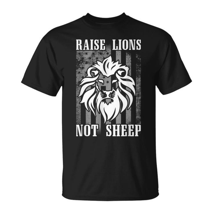 Not Sheep Patriot Raise Lions  Unisex T-Shirt