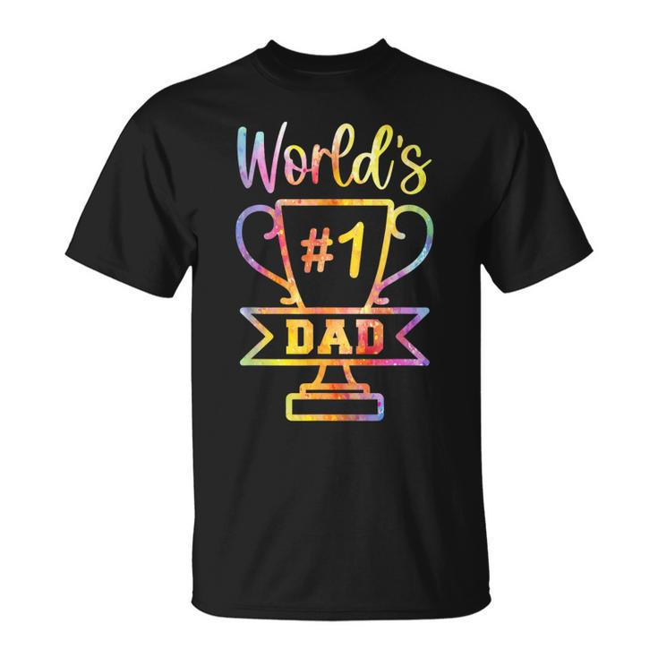 Number 1 Dad  Fathers Day Funny Gifts For Dad Unisex T-Shirt