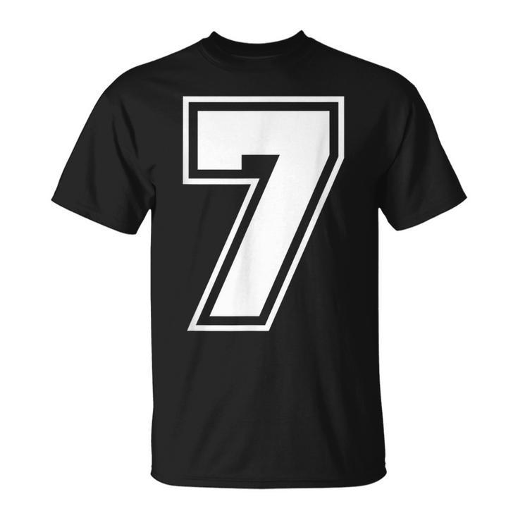 Number 7 Counting T-shirt