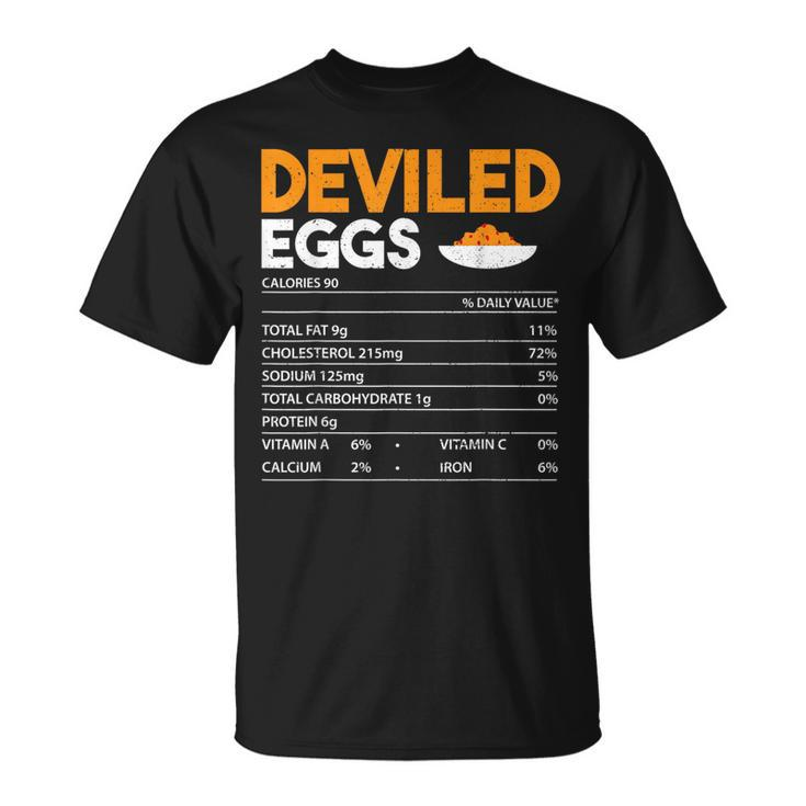 Nutrition Facts Deviled Eggs Nutrition Facts - Eggs  Unisex T-Shirt