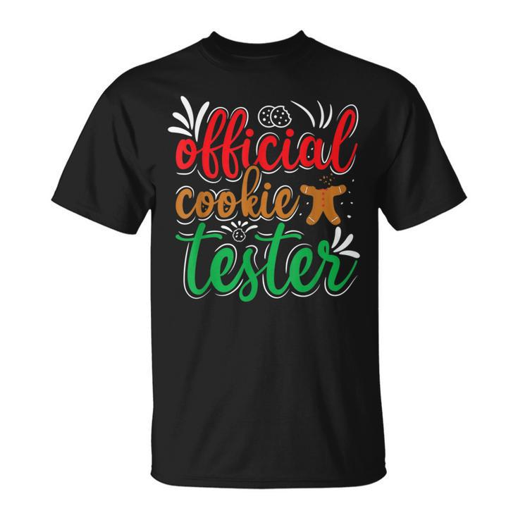Official Cookie Tester Ugly Christmas Sweater Christmas T-Shirt
