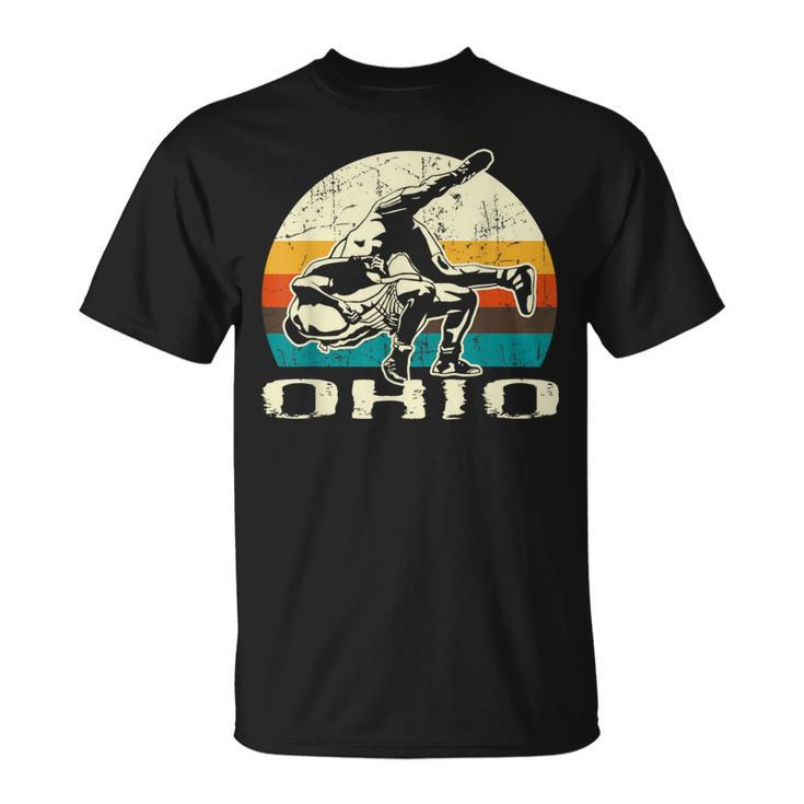 Ohio Wrestling Retro Wrestlers T-Shirt