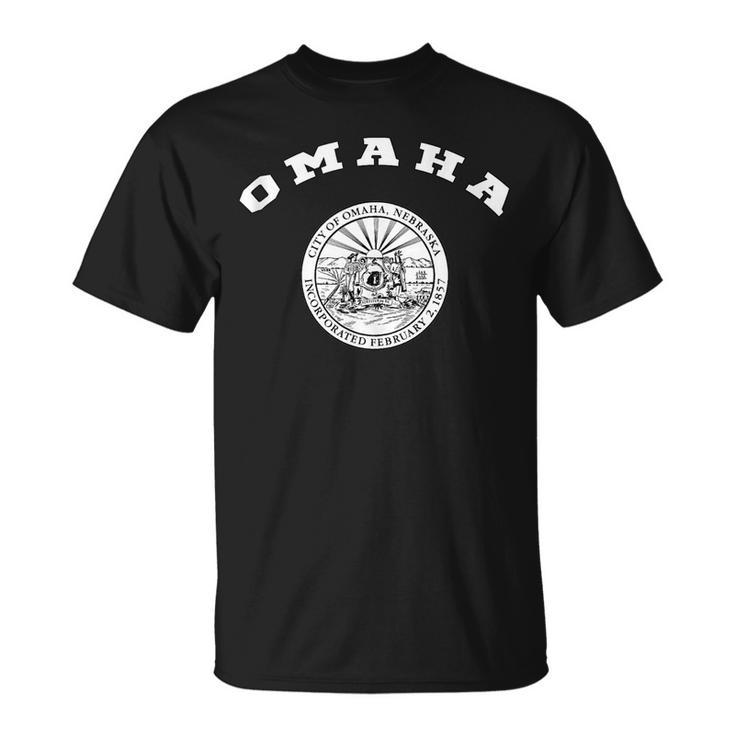 Omaha Coat Of Arms Flag Pride National Gift Souvenir  Unisex T-Shirt