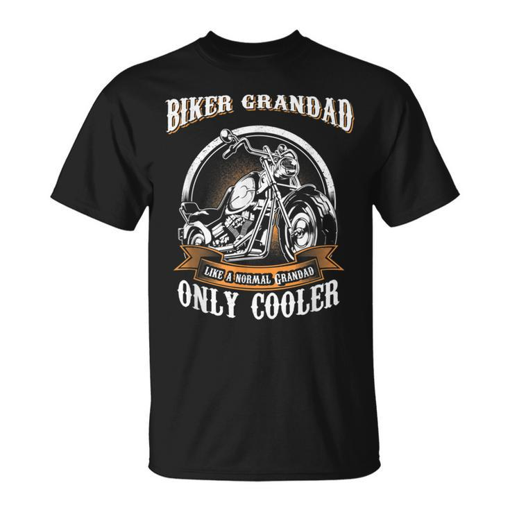 Only Cool Grandad Rides Motorcycles T  Rider Gift Unisex T-Shirt