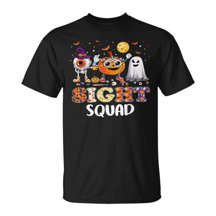 Optometrist Halloween Sight Squad Witch Pumpkin Optician T-Shirt
