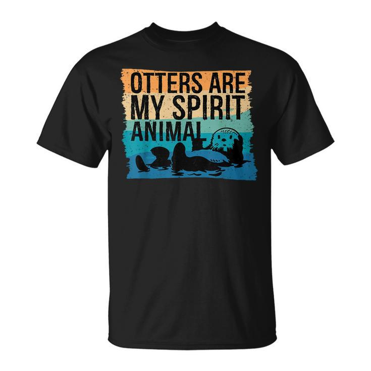Otter Spirit Animal Otter Otter Lover Cute Otter T-Shirt