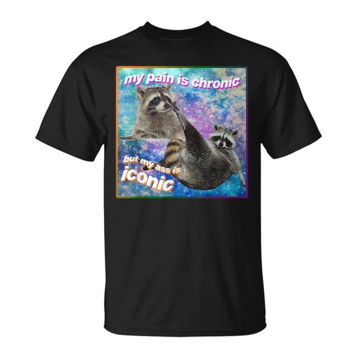 My Pain Is Chronic But My Ass Is Iconic Opossums Lover T-Shirt