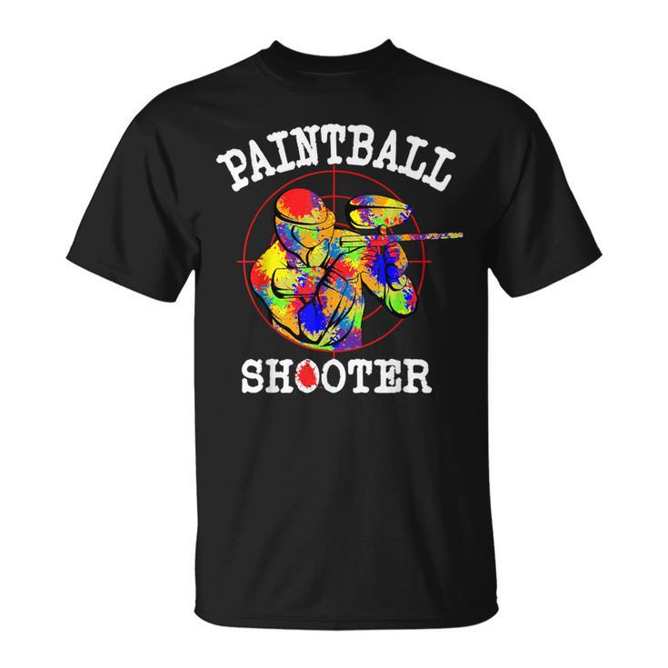 Paintball Paintballers Tactical Sports Master Shoot-Out Game T-Shirt