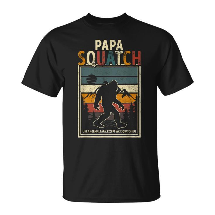 Papa Bigfoot Sasquatch Bigfoot Fathers Day T-shirt