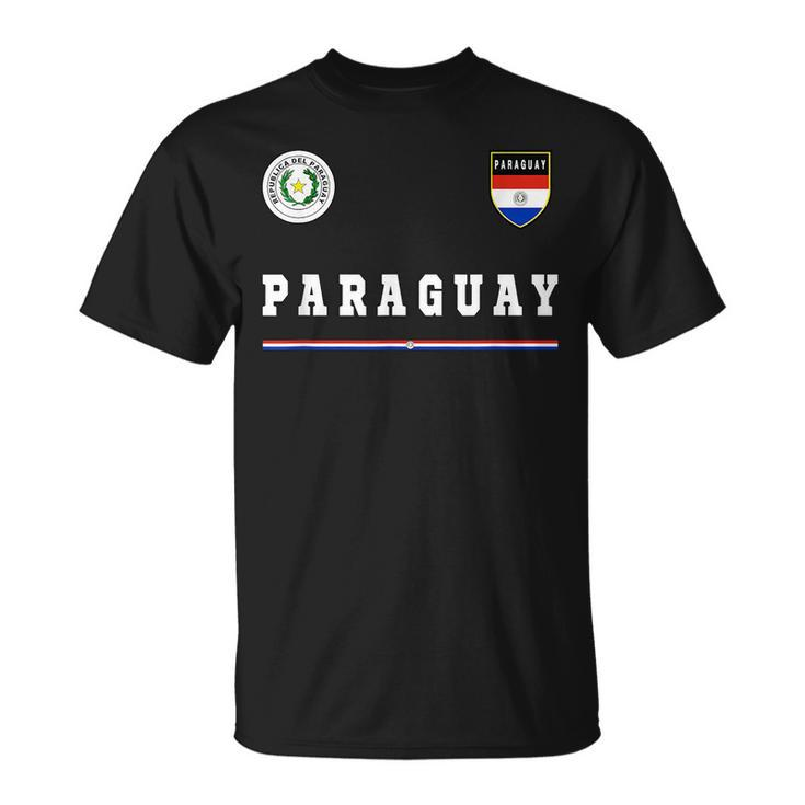 Paraguay SportSoccer Jersey  Flag Football  Unisex T-Shirt