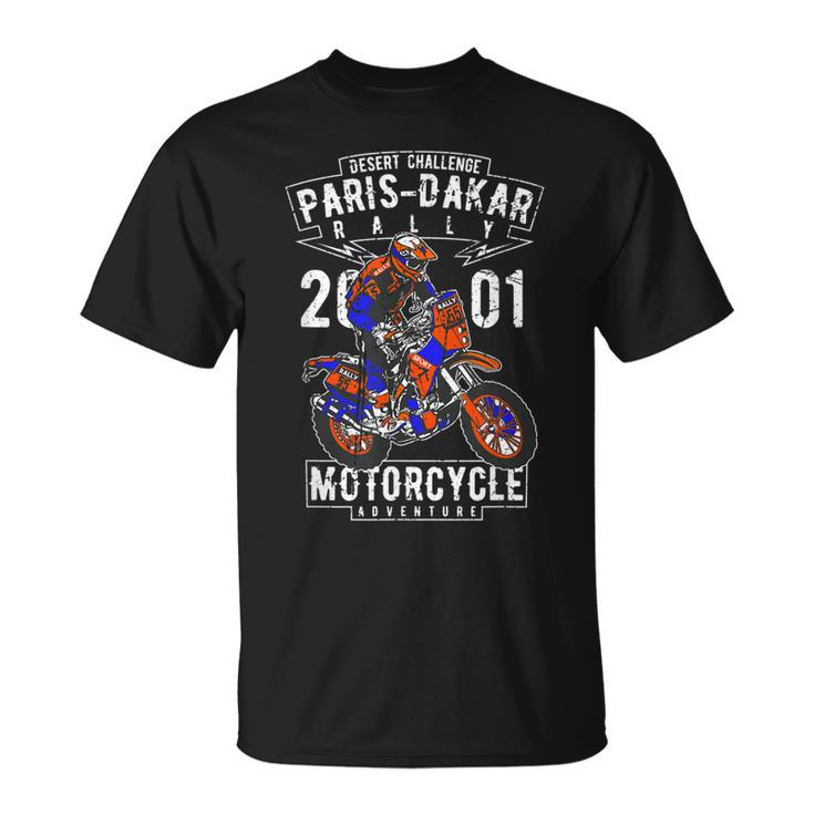 Parisdakar Rally Motorcycle Adventure Sahara Motocross Unisex T-Shirt