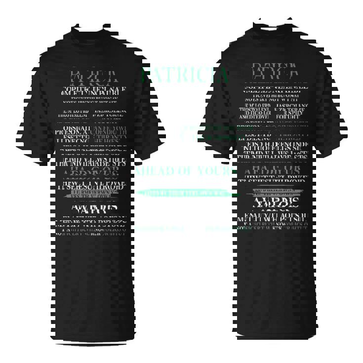 Patricia Completely Unexplainable Shirt, Patricia Shirt