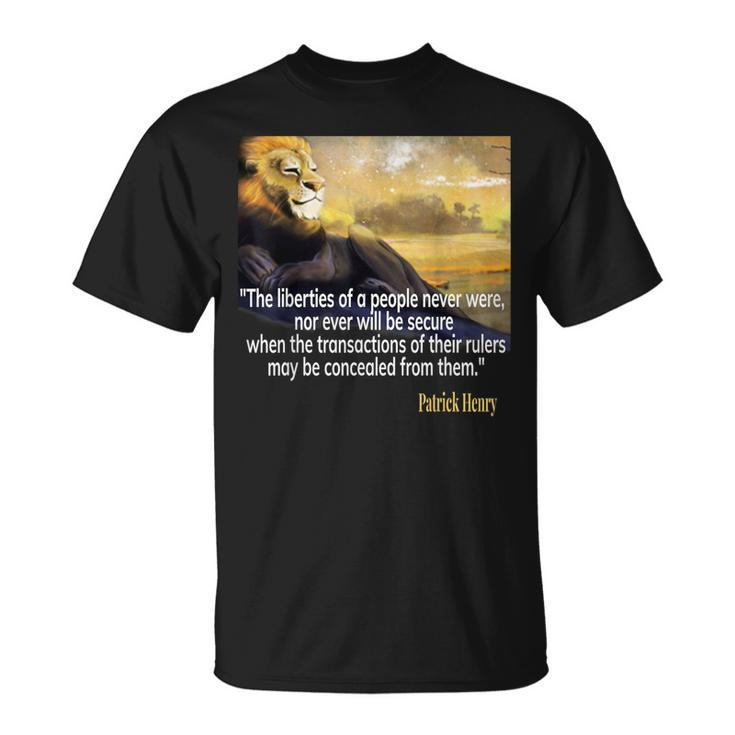 Patrick Henry Quote T-Shirt