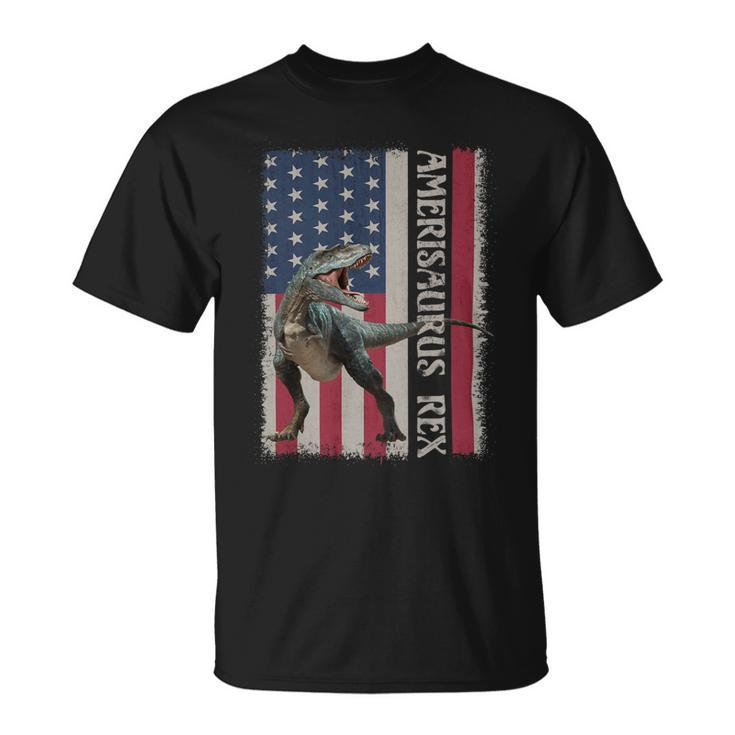 Patriotic 4Th Of July Funny American Flag Amerisaurus Rex Unisex T-Shirt