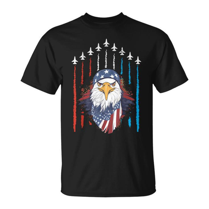 Patriotic Eagle July 4Th Of July Fourth July American Flag  Unisex T-Shirt